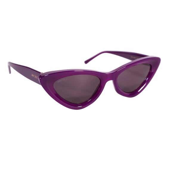 Jimmy Choo ADDY Narrow Cat Eye Womens Sunglasses - Violet / Violet - NWT - Picture 7 of 12